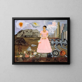 Self-portrait on the border between Mexico and the United States by Frida Kahlo