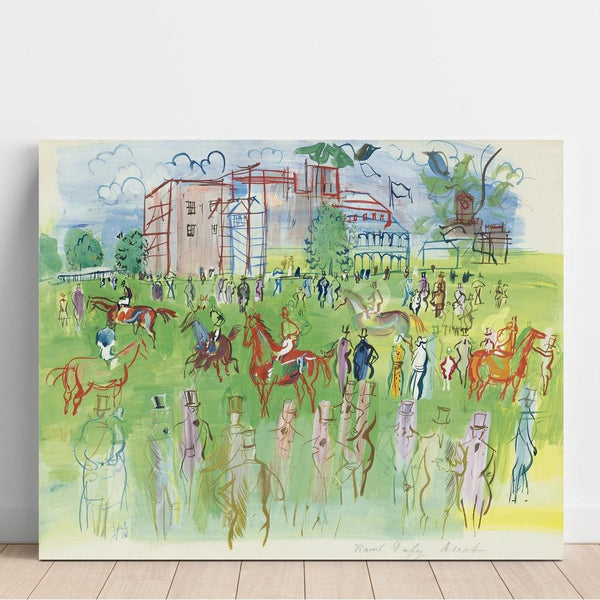 Reproduktion des Gemäldes Vor der Abfahrt, Ascot - Raoul Dufy