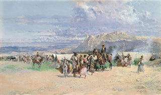 Baldomer Galofre i Gimnez - Camp at the Foot of the Mountain.webp