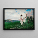 Landschaft mit Figuren - Baldomer Galofre i Giménez — gerahmtes Bild an der Wand