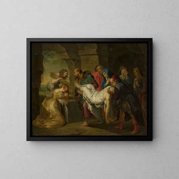 Mise au tombeau du Christ - Balthasar Beschey — gerahmtes Bild an der Wand