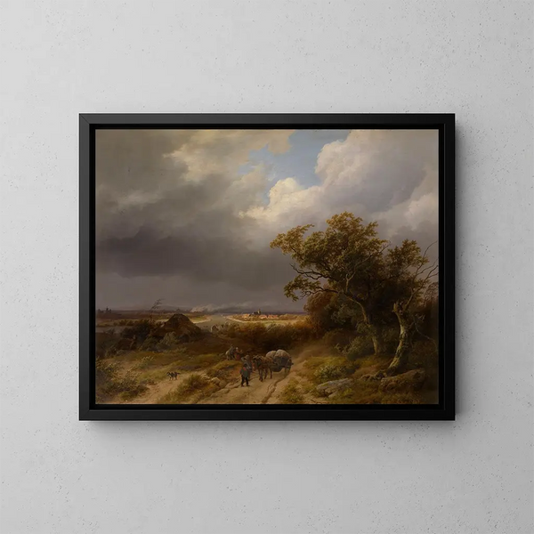 Landschaft bei Cleves - Barend Cornelis Koekkoek — gerahmtes Bild an der Wand