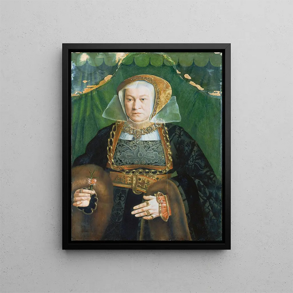 Portrait von Sibylla Kessel - Barthel Bruyn der Ältere — gerahmtes Bild an der Wand