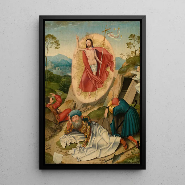 Auferstehung Christi - Barthel Bruyn der Ältere — gerahmtes Bild an der Wand