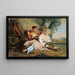 Rendez-vous galant Renaud et Armide (Konflikt der Fälle) - Barthélemy Menn — gerahmtes Bild an der Wand
