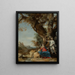 Agar und der Engel - Bartholomeus Breenbergh — gerahmtes Bild an der Wand