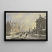 Patineurs sur un canal à Amsterdam - Bartholomeus Johannes van Hove — gerahmtes Bild an der Wand
