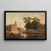 Sommeransicht der Stadt - Bartholomeus Johannes van Hove — gerahmtes Bild an der Wand