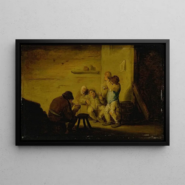 Bartholomeus Molenaer - Peasants drinking and smoking in a tavern.webp
