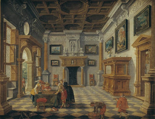 Bartholomeus van Bassen - Sumptuous Renaissance Interior with TricTrac Players.webp
