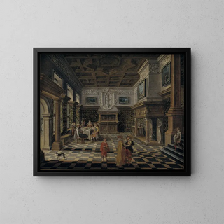 Bartholomeus van Bassen - Sumptuous renaissance interior with a banquet.webp