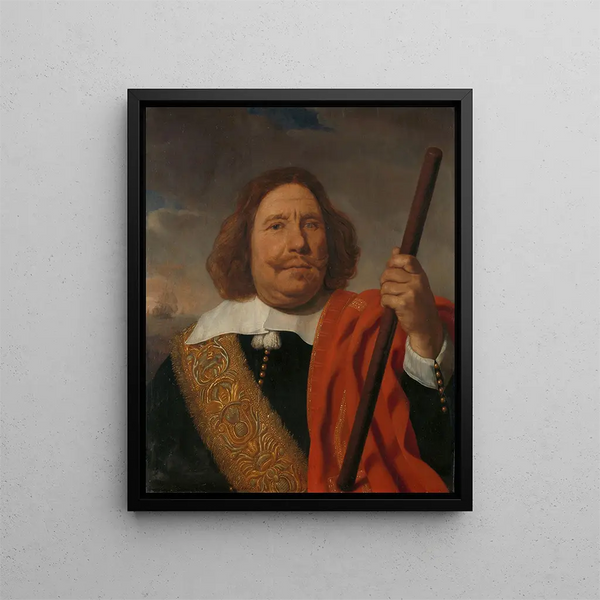 Egbert Meeuwsz Cortenaer 1605-65 Vizeadmiral der Meuse Marine Rotterdam - Bartholomeus van der Helst — gerahmtes Bild an der Wand
