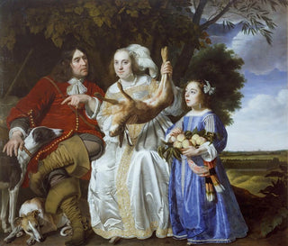 Bartholomeus van der Helst - Jochem van Aras with his Wife and Daughter.webp