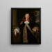 Portrait eines Bürgermeisters - Bartholomeus van der Helst — gerahmtes Bild an der Wand