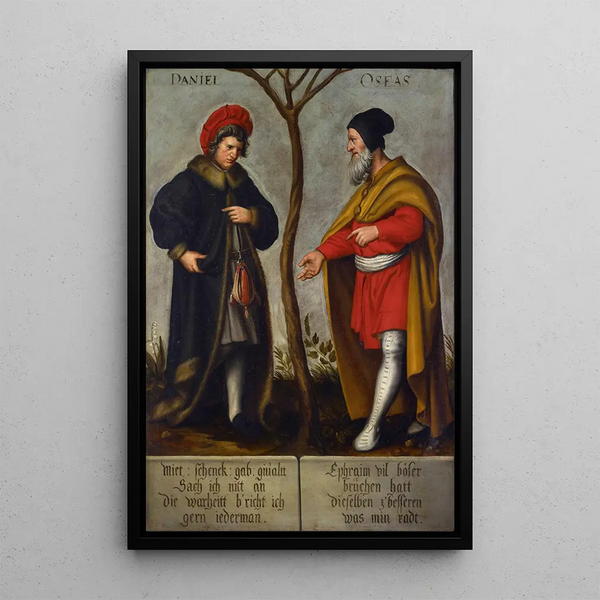 Die Propheten Daniel und Hosea - Bartholomäus Sarburgh — gerahmtes Bild an der Wand