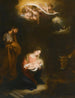 eines nächtlichen Szenen mit der Geburt und der Verkündigung an die Hirten aus dem Jenseits - Bartolomé Esteban Murillo — Ansicht des Kunstwerks