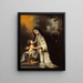 Sainte Rose de Lima - Bartolomé Esteban Murillo — gerahmtes Bild an der Wand
