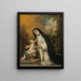 Santa Rosa de Lima - Bartolomé Esteban Murillo — gerahmtes Bild an der Wand