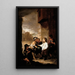 Saint Thomas de Villanueva partageant ses vêtements avec des enfants mendiants - Bartolomé Esteban Murillo — gerahmtes Bild an der Wand