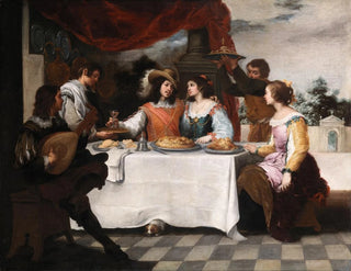 Der verlorene Sohn beim Essen - Bartolomé Esteban Murillo — Ansicht des Kunstwerks