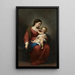 Jungfrau mit Kind - Bartolomé Esteban Murillo — gerahmtes Bild an der Wand