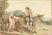 Eine Familie von Bauern und zwei Eseln - Bartolomeo Pinelli — Ansicht des Kunstwerks