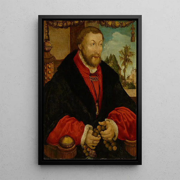 Reproduktion des Gemäldes Portrait des Wolfgang Grafen Palatin - Bartolomeo Vivarini