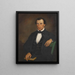 Portrait des Dr Lewis D. Lyons - Barton Stone Hays — gerahmtes Bild an der Wand