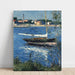 Reproduktion des Gemäldes Boot bei der Ankerung auf der Seine in Argenteuil - Gustave Caillebotte