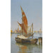Reproduktion des Gemäldes Bateaux de pêche dans la lagune, Venise - Antonietta Brandeis
