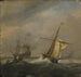 Bateaux de pêche dans un port - Willem van de Velde le Jeune — Ansicht des Kunstwerks