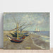 Reproduktion des Gemäldes Fischerboote am Strand der Saintes-Maries-de-la-Mer - Vincent van Gogh