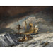 Reproduktion des Gemäldes Bateaux transportant des ancres vers les navires de guerre hollandais - Joseph Mallord William Turner