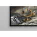 Reproduktion des Gemäldes Bateaux transportant des ancres vers les navires de guerre hollandais - Joseph Mallord William Turner
