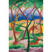 Reproduktion des Gemäldes Belettes spielend - Franz Marc