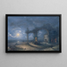 Meereslandschaft mit Ruine - Bello Brivio — gerahmtes Bild an der Wand