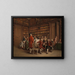 Die Enzyklopädisten in der Bibliothek des Königs - Benjamin Eugène Fichel — gerahmtes Bild an der Wand