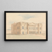 York House London Ansicht der Westfassade in Perspektive - Benjamin Dean Wyatt — gerahmtes Bild an der Wand