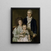 Consul F. L. Giers und seine Familie - Benjamin Patersen — gerahmtes Bild an der Wand