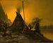 Szenen bei Nacht eines Indianertipis - Benjamin Raborg — Ansicht des Kunstwerks