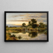 Schleuse an der Themse in Streatley - Benjamin Williams Leader — gerahmtes Bild an der Wand
