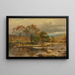 Ein Bach mit Forellen an einem Herbstnachmittag am Llugwy - Benjamin Williams Leader — gerahmtes Bild an der Wand