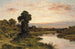 Abendstimmung an der Themse in Shillingford - Benjamin Williams Leader — Ansicht des Kunstwerks