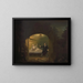 David Garrick und George Anne Bellamy in Romeo und Julia, Akt V, Szene III - Benjamin Wilson — gerahmtes Bild an der Wand