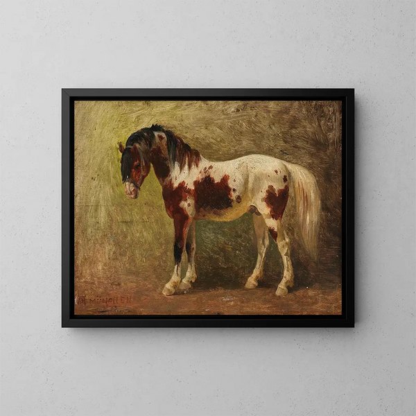 Portrait de cheval - Benno Rafael Adam — gerahmtes Bild an der Wand