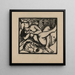 Bergère endormie - Franz Marc — gerahmtes Bild an der Wand
