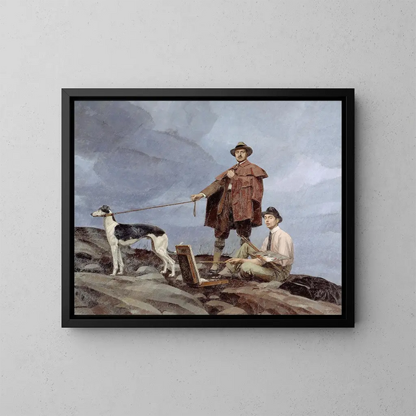 Dunoyer de Segonzac und Boussingault beim Malen - Bernard Boutet de Monvel — gerahmtes Bild an der Wand