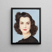 Portrait von Brenda Frazier - Bernard Boutet de Monvel — gerahmtes Bild an der Wand