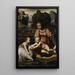 Reproduktion des Gemäldes Madone mit Kind mit Johannes dem Täufer und Lamm - Bernardino Luini