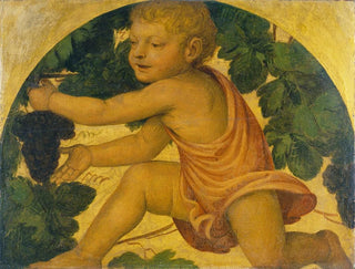 Putto cueillant des raisins - Bernardino Luini — Ansicht des Kunstwerks